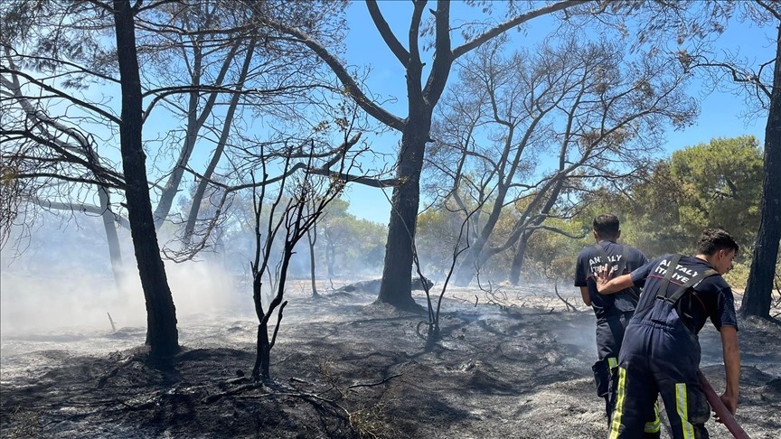 Antalya'da çıkan orman yangınında kontrol sağlandı