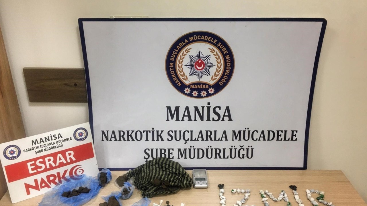 Manisa'da uyuşturucu operasyonu 4 tutuklama