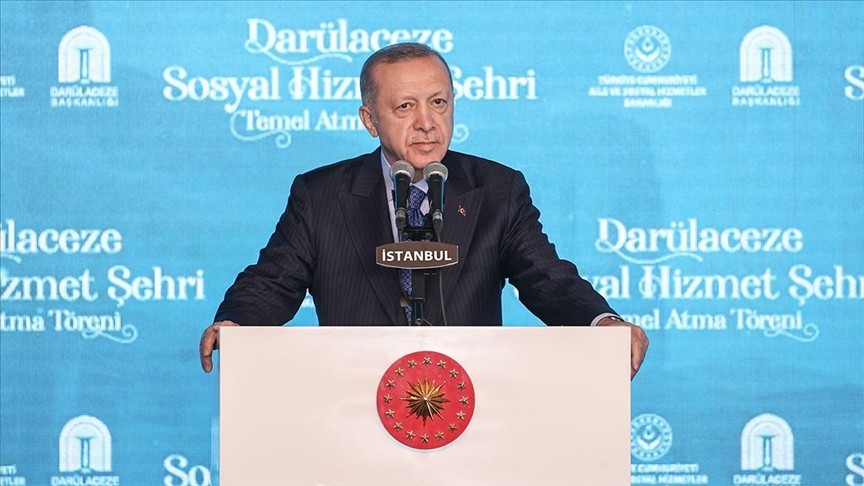 Erdoğan Darülaceze'nin açılış konuşmasını yaptı