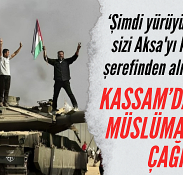 Kassam lideri Dayf'ten, Müslümanlara Filistin'e akın edin çağrısı