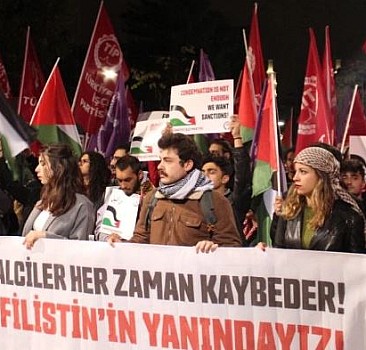 Ankara'da İsrail protestosunda hilafet sesleri yükseldi