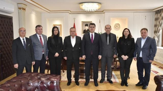 Bulgaristan'dan gelen Türk heyetten Edirne Valisi'ne ziyaret