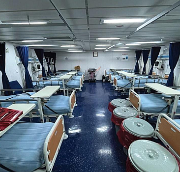 TCG Sancaktar gemisi hastane hizmeti verecek