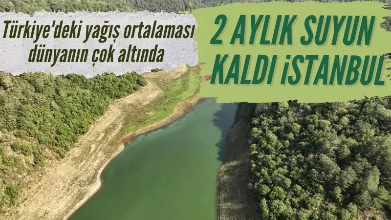 DSİ: İstanbul barajlarındaki su miktarı 2 ay yetecek