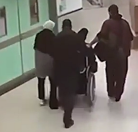 Siyonistlerin hastane baskınına ait yeni görüntüler