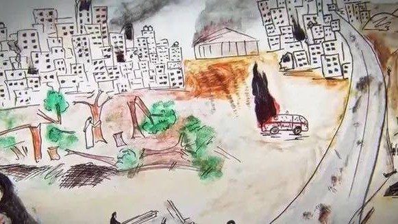 Gazzeli çocuklar çığlıklarını çizdikleri resimlerle duyurdu