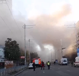 Kiev kamikaze dronlarla vuruldu