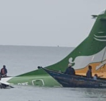 Tanzanya'da bir yolcu uçağı Viktorya Gölü'ne düştü