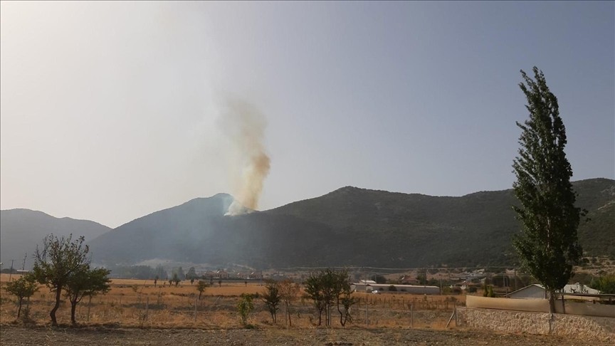 Antalya'da makilik alanda yangın çıktı