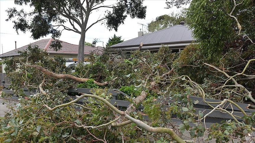 Rüzgar nedeniyle binlerce ev elektriksiz kaldı