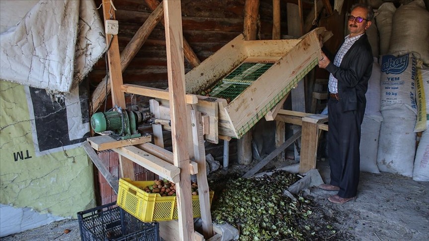Kütahyalı marangozdan ahşaptan susuz ceviz soyma makinesi