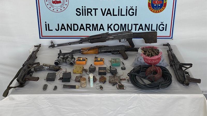 PKK'lılara ait silah ve mühimmat ele geçirildi
