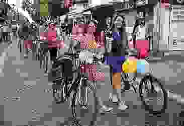 Edirne'de "Süslü Kadınlar Bisiklet Turu" düzenlendi