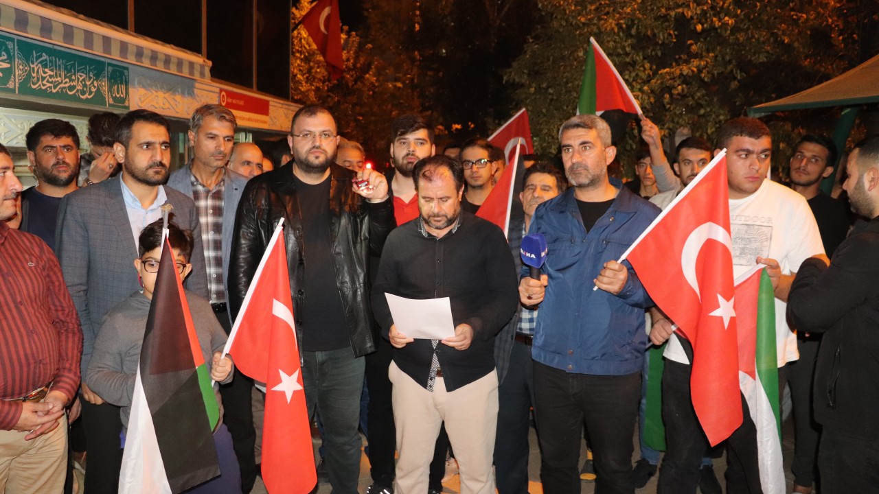 Siirt'te Filistin'e destek yürüyüşü yapıldı