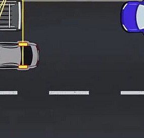İki araç arasına nasıl park edeceğinizi gösteren simülasyon