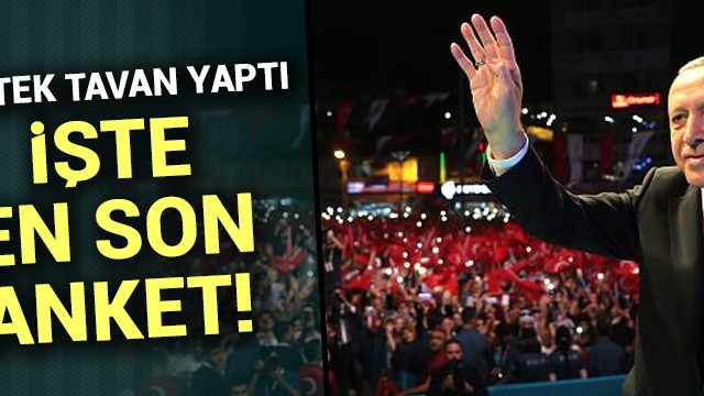 Anketlerde Başkan Erdoğan''a destek tavan yaptı