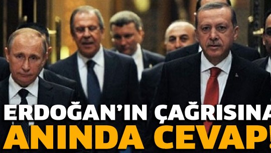 Rusya'dan Erdoğan'ın çağrısına cevap!