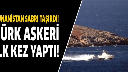 Türk askeri ilk kez kayalıkların arka tarafına geçti