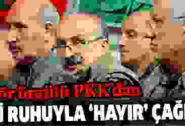 Terör örgütü PKK'dan 'hayır' çağrısı