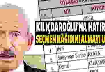 Kılıçdaroğlu'na hatırlatma Seçmen kağıdını almayı unutma!