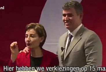 Feyzioğlu'nun hayır propagandası  Hollanda devlet televizyonunda