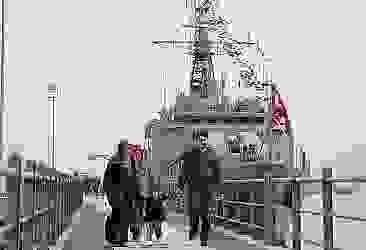 TCG Bafra savaş gemisi ziyarete açıldı