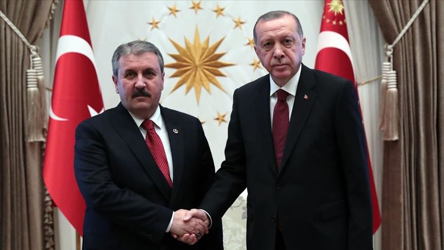 Cumhurbaşkanı Erdoğan, Destici''yi kabul etti