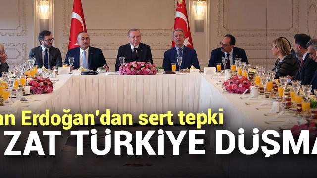 Erdoğan''dan Türkiye düşmanına sert tepki!