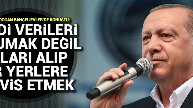 Başkan Erdoğan: Derdi verileri korumak değil onları alıp bir yerlere servis etmek