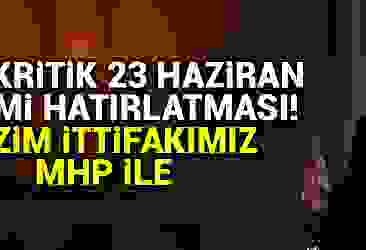 Cumhurbaşkanı Erdoğan: Bizim ittifakımız MHP ile