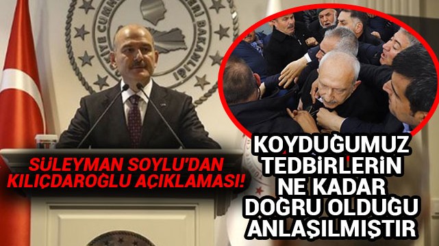 Süleyman Soylu''dan Kılıçdaroğlu açıklaması!