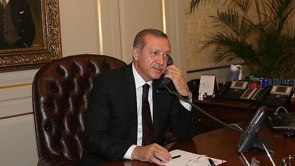 Başkan Erdoğan''dan tebrik telefonu 