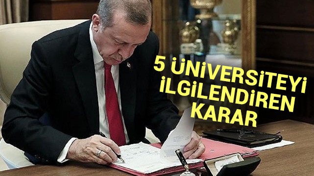 Başkan Erdoğan’dan kritik atamalar