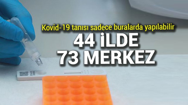 Türkiye''de 44 ilde 73 merkez ''Kovid-19 Tanı Laboratuvarı'' olarak yetkilendirildi